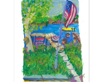 Lake Life in Michigan art print