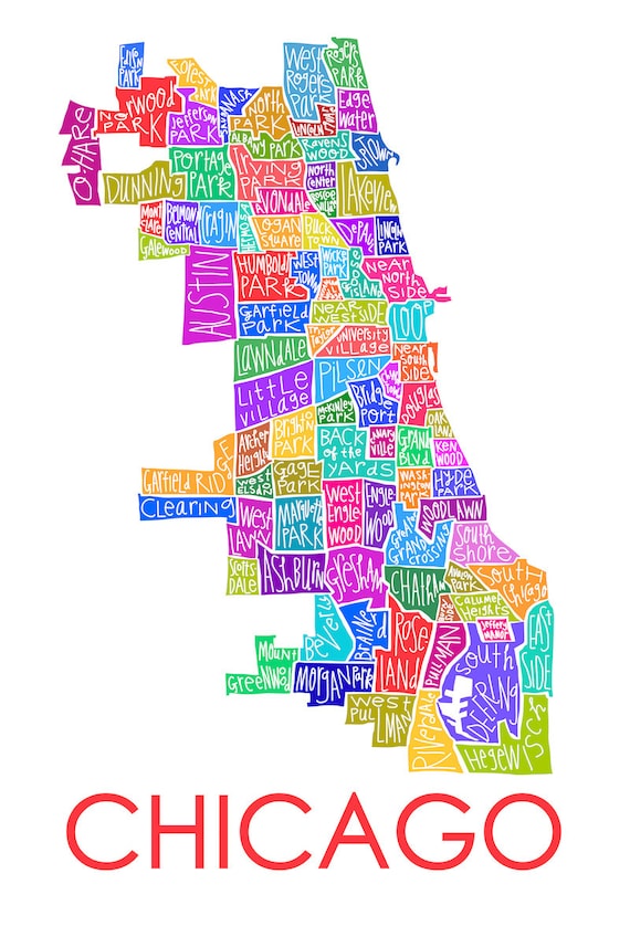 Printable Chicago Neighborhood Map - Printable Templates