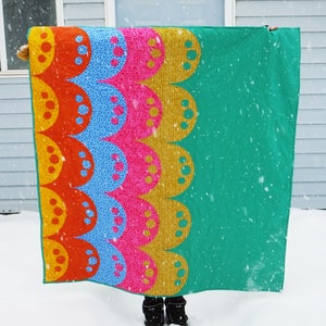 Scallops- A curvy quilt pattern, quilt pattern pdf download, pdf pattern, modern quilt pattern