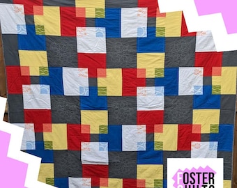 Transparency - A quick solids quilt pattern, quilt pattern pdf download, quick quilt pattern, modern quilt pattern