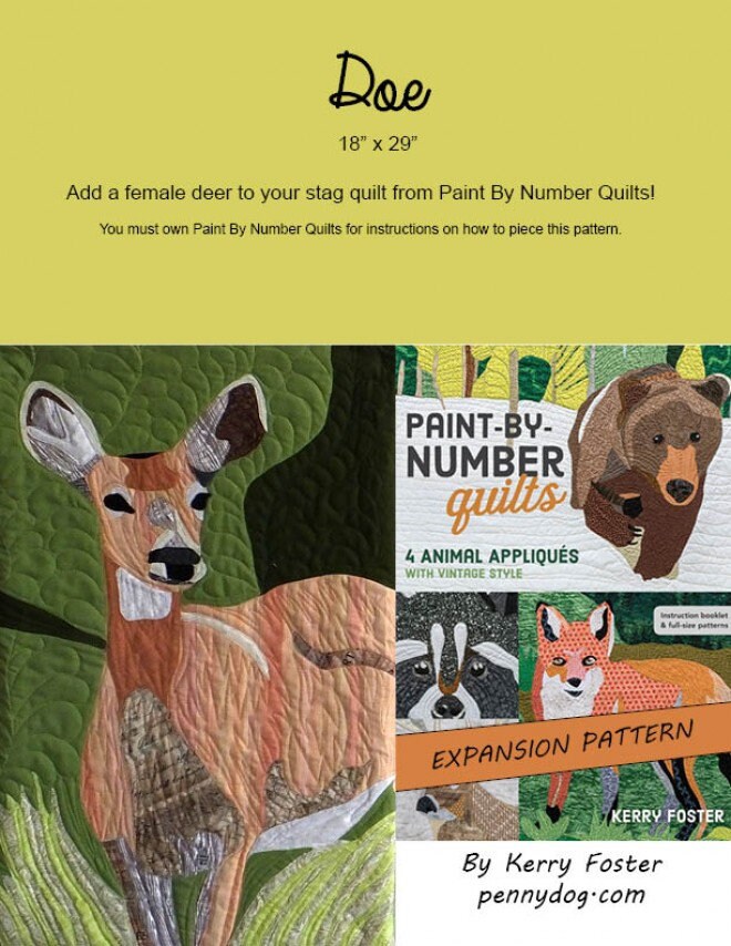 Doe Quilt paint by Numbers Quilts A Freezer Paper Machine Etsy