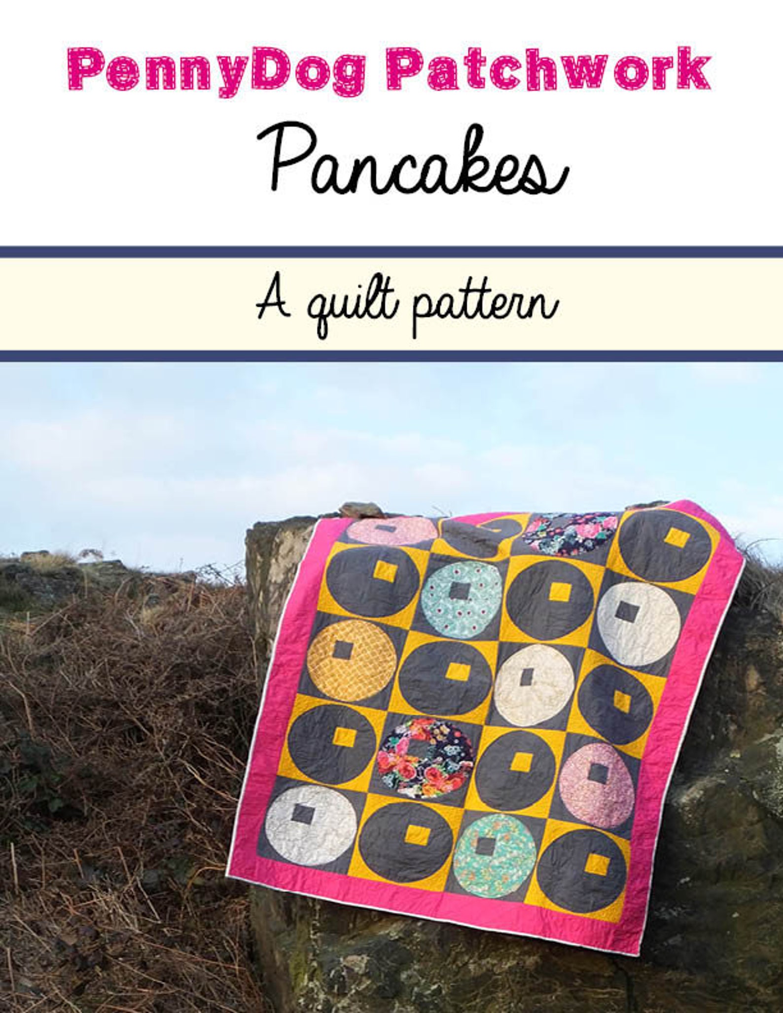 Pancakes A Curve Quilt Pattern PDF Download, PDF Pattern With Curved