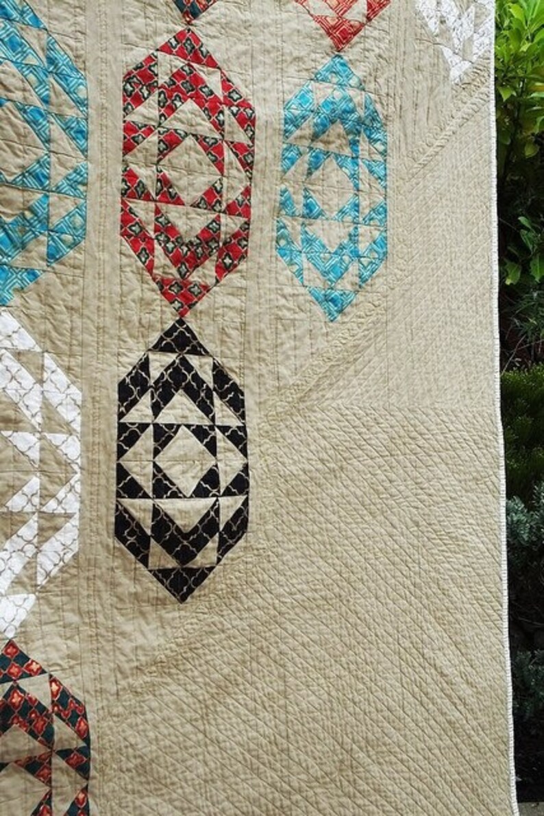 Chandelier A Fat Quarter Friendly Quilt Pattern, Quilt Pattern Pdf