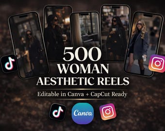 500 Walzen | Faceless Inhalt für Frauen Ersteller | Canva & CapCut Download