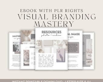 Visuelle Branding Beherrschung PLR Ebook | Canva Guide für Reisebegleiter (PDF Download