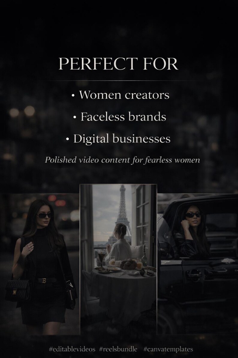 500 Reels | Faceless Content for Women Creators | Canva & CapCut Download image 3