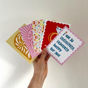 SET VAN 5 - Verscheidenheidsverpakking wenskaarten | A2: 5,5 x 4,25 inch | ethisch verantwoord papier | blanco binnenkant | gemaakt in Canada