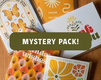 5er PACK - Überraschungs-Pack! | A2 5.5 x 4.25" | Papier aus nachhaltiger Produktion | leere Innenseite | hergestellt in Kanada