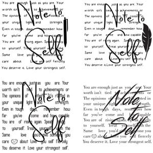 Nota para mim PNG SVG, Sublimação motivacional, Saúde mental Png, Svg, Citações inspiradoras positivas, "Querida pessoa atrás de mim, ame a si mesmo"