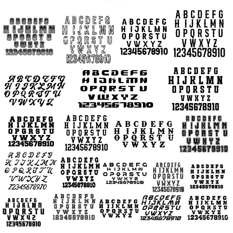 Sports Font Bundle: Varsity, Baseball, College, Football, Jersey Fonts ...
