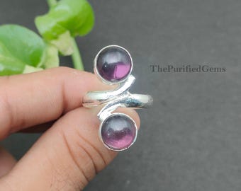 Amethyst Ring, Handmade Ring, Women Ring, Sterling Silver Plated Ring, Healing Jewelry , Bohemian Ring, Amethyst Jewelry, Gift For Mom