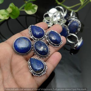 Minimal Lapis Lazuli Rings, Adjustable Blue Stone Rings Lot, Healing Crystal Rings, Blue Stone Rings, Protection Stone Energy Rings