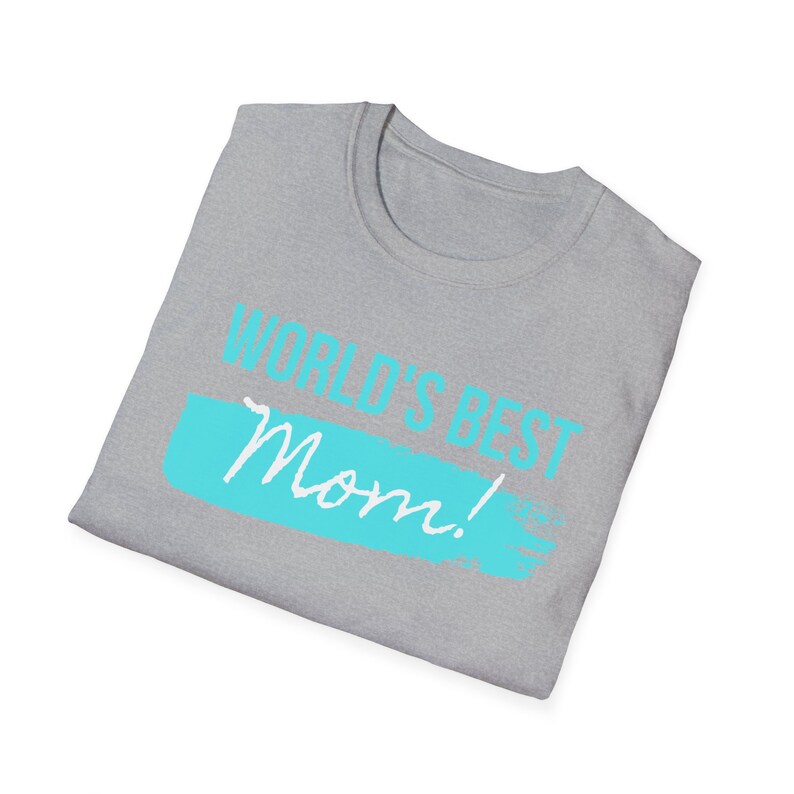 World's Best Mom Unisex Softstyle T-Shirt image 10