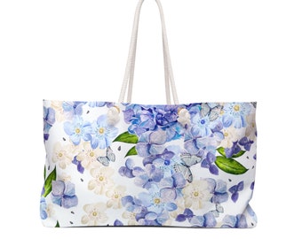 Hydrangea Weekender Bag