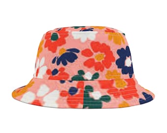 Bright Flowers Bucket Hat (AOP)