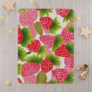 Cute Strawberry Baby Blanket
