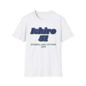 Ichiro 51 Baseball Hall of Fame T-Shirt, Baseball Tee Shirt, Sports Fan Gift, Unisex Graphic Tee, Baseball Player Shirt
