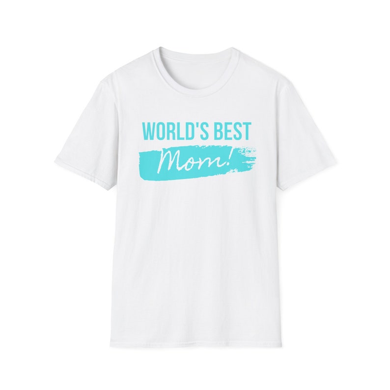 World's Best Mom Unisex Softstyle T-Shirt image 1