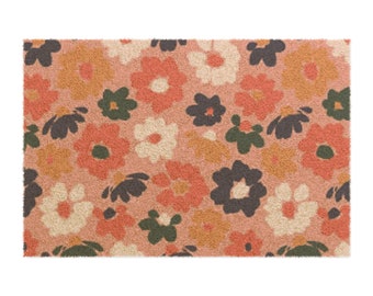 Bright Colored Flower Doormat