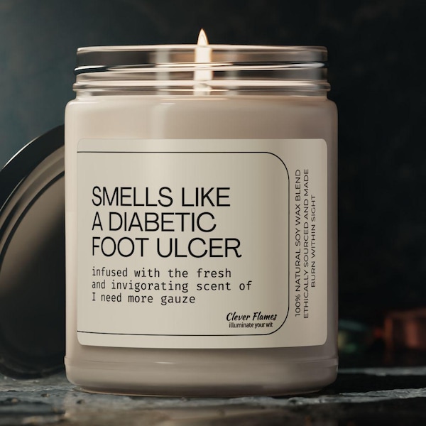 Funny Wound Care Nurse Candle: Medical Gag Gift