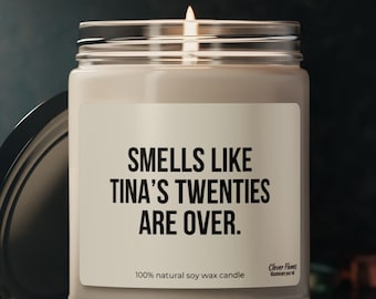 Personalized 30th Birthday Candle: Funny Dirty Thirty Gift