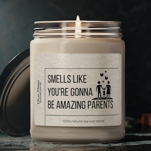 Cadeau personnalisé pour nouveau parent, bougie amusante pour future maman, bougie pour parents, cadeau de grossesse de moins de 20 ans