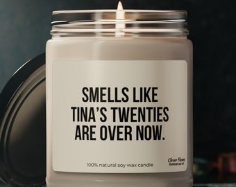 Personalized 30th Birthday Candle: Funny Dirty 30 Gift