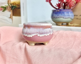Handmade Succulent Planters Handmade Pottery Gift for Mom, Mini Succulent for  Pot Garden Decor Gift, Cute Flower Pottery Pot Gift for Women