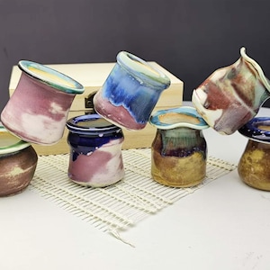 Miniaturowe doniczki na sukulenty do ogrodu, wyjątkowe małe ceramiczne doniczki z pączkami i ozdobnymi doniczkami, urocze małe ceramiczne rośliny do doniczek, prezenty dla kobiet