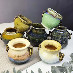 Piccola succulenta per vaso da giardino, regalo decorativo, fioriere fatte a mano in ceramica per la mamma, grazioso vaso in ceramica per fiori, regalo per le donne