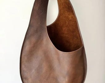 Easy Tote Bag Sewing Pattern, Unique Tote Bag Pattern, Cashin shoulder bag, Minimalism Shoulder Bag PDF, Cashin Carry Crescent Bag, Modern