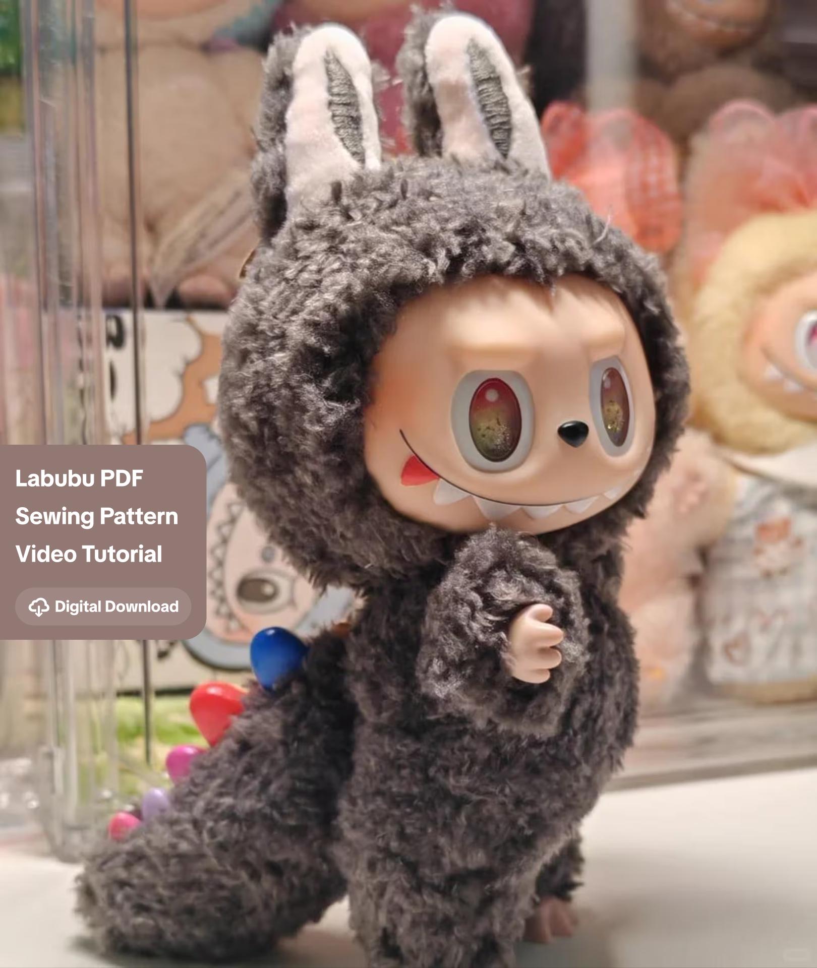 Labubu The Monster Zimomo 縫製パターン PDF 写真 Labubu The Monster Zimomo 縫製パターン PDF 写真