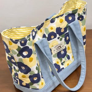 Extra Große Canvas Strand Boot Einkaufstasche Schnittmuster Einfache Strandtasche Muster mit Schritt für Schritt Video Tutorial Einkaufstasche Nähen Muster PDF