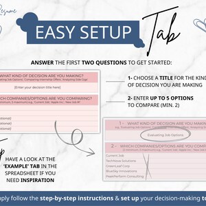 decision matrix, decision maker, decision tool, eisenhower decision, eisenhower matrix, matrix planner, decision tracker, priority matrix, decision matrix tool, job search tracker, side hustle tracker, google sheets, spreadsheet template