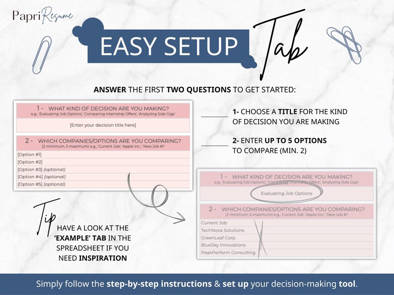 decision matrix, decision maker, decision tool, eisenhower decision, eisenhower matrix, matrix planner, decision tracker, priority matrix, decision matrix tool, job search tracker, side hustle tracker, google sheets, spreadsheet template
