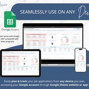 Job Application Tracker, Job Application Tracker Spreadsheet, Job Offer Google Sheets Template, Job Interview Planner, Job Interview Tracker, Automated Job Search Spreadsheet, Job Search Tracker, Job Planner Dashboard