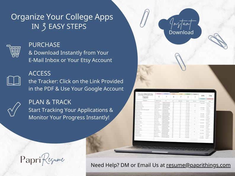 College Application Tracker Google Sheets College Scholarship Tracker College Comparison Tool College Planning To Do List Checklist