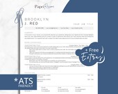 ATS Friendly Resume Template Google Doc, Word & Pages, Simple ATS Resume, Professional ATS Resume Template, Clean Modern Resume Template