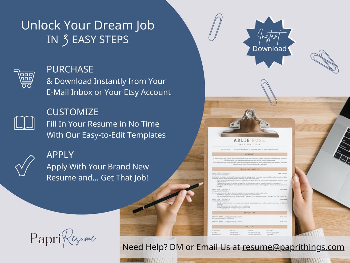 ATS CV Template for Word, Pages, Google Docs Ats CV Resume Template