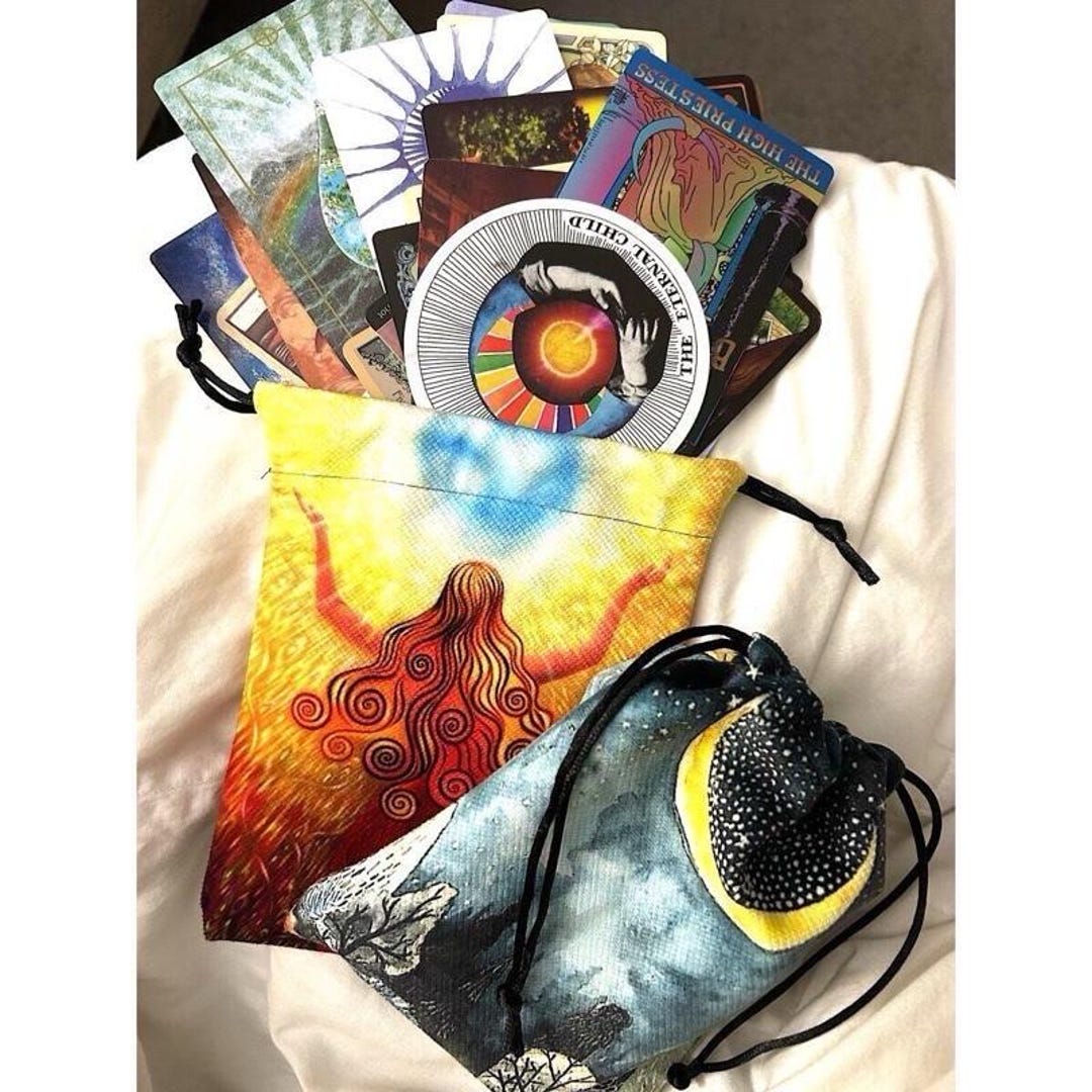 Intuitively Built Deck - 40 Card Tarot & Oracle Reading W/ Drawstring ...