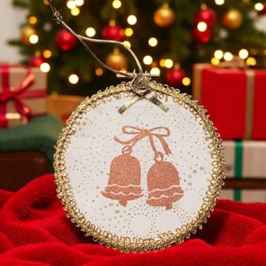 Christmas Bells Gold Ornament