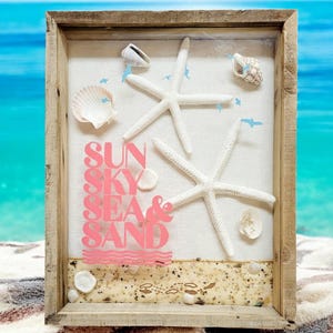 Sea Shell Design Shadow Box