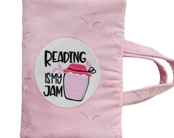 Reading is My Jam Book Cover Pink