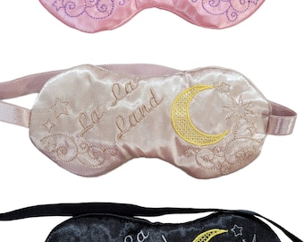 Sleep Mask Satin Adjustable Strap Different Colors