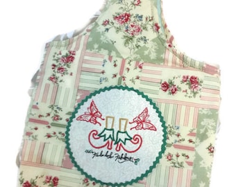 Christmas Embroidered Tote Bag