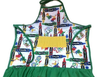 Child Crayon Apron Size 4