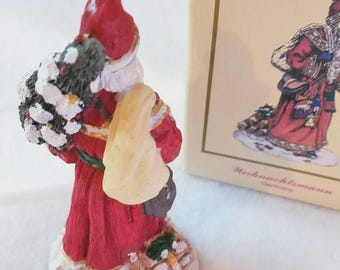 Home Decor Porcelain Santa Figurine, 1994 German Weihnachtsmann Collection
