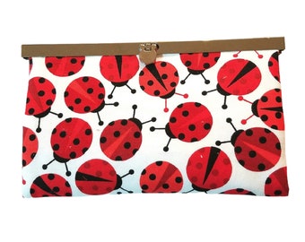 Diva Wallet Clutch Purse Ladybug Design