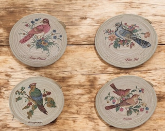 Different Bird Trivets Brown 6.5 to 8 inch Diameter