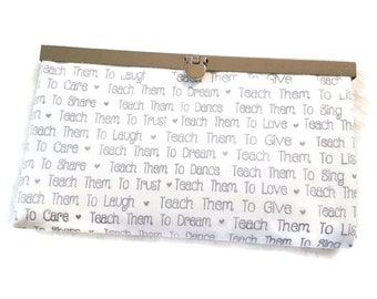 Teacher Wallet Clutch Purse